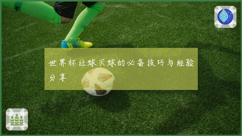 世界杯让球买球的必备技巧与经验分享